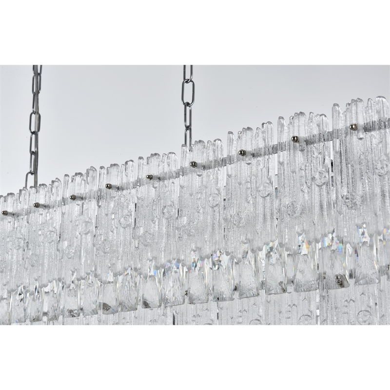 Elegant Lighting Emilia 50 Inch Chandelier In Chrome