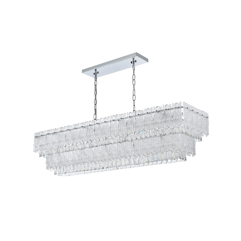 Elegant Lighting Emilia 50 Inch Chandelier In Chrome