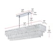 Elegant Lighting Emilia 50 Inch Chandelier In Chrome