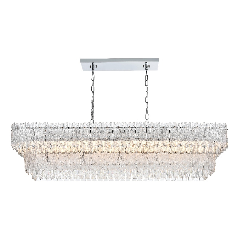 Elegant Lighting Emilia 50 Inch Chandelier In Chrome