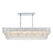 Elegant Lighting Emilia 50 Inch Chandelier In Chrome