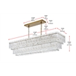 Elegant Lighting Emilia 50 Inch Chandelier In Satin Gold