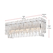 Elegant Lighting Emilia 19 Inch Wall Sconce In Chrome