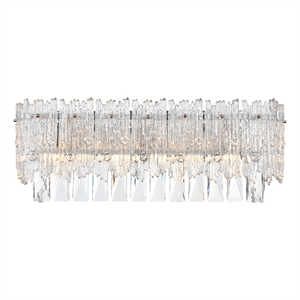 Elegant Lighting Emilia 19 Inch Wall Sconce In Chrome