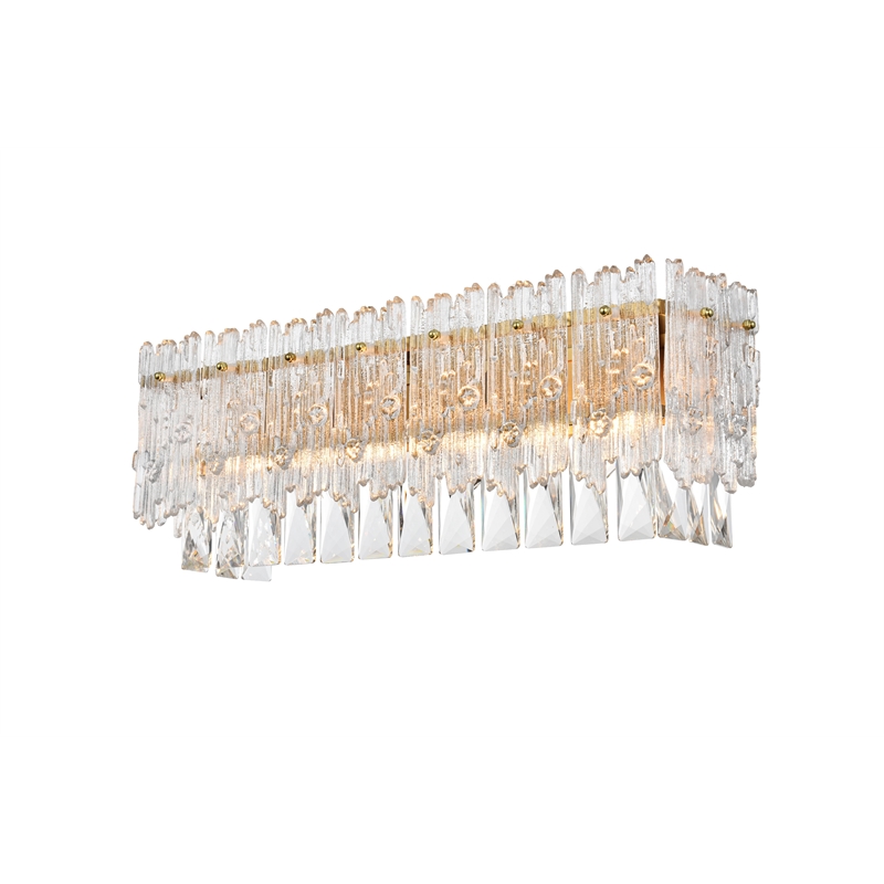 Elegant Lighting Emilia 19 Inch Wall Sconce In Satin Gold