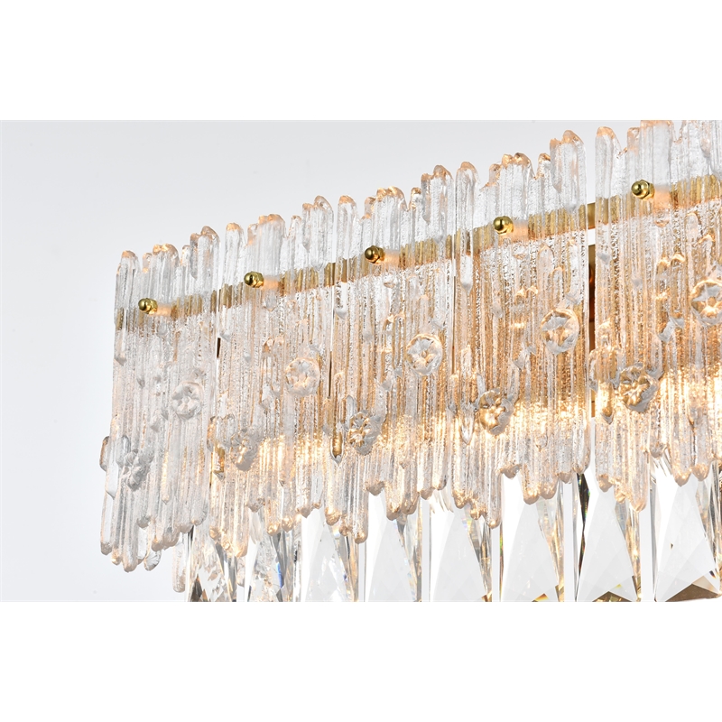 Elegant Lighting Emilia 19 Inch Wall Sconce In Satin Gold