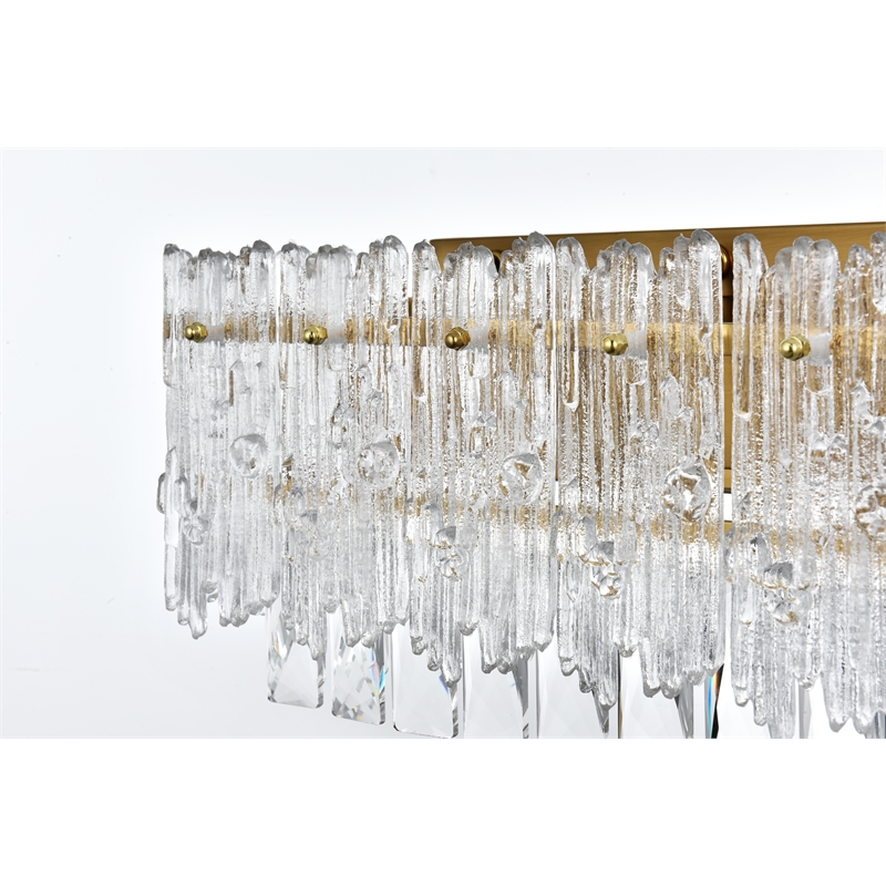 Elegant Lighting Emilia 19 Inch Wall Sconce In Satin Gold