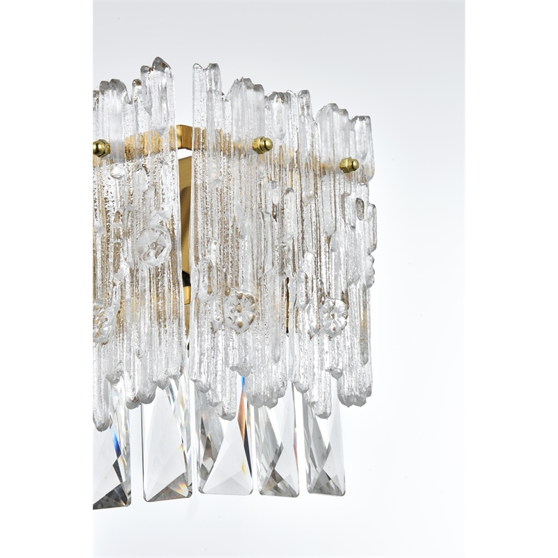 Elegant Lighting Emilia 19 Inch Wall Sconce In Satin Gold