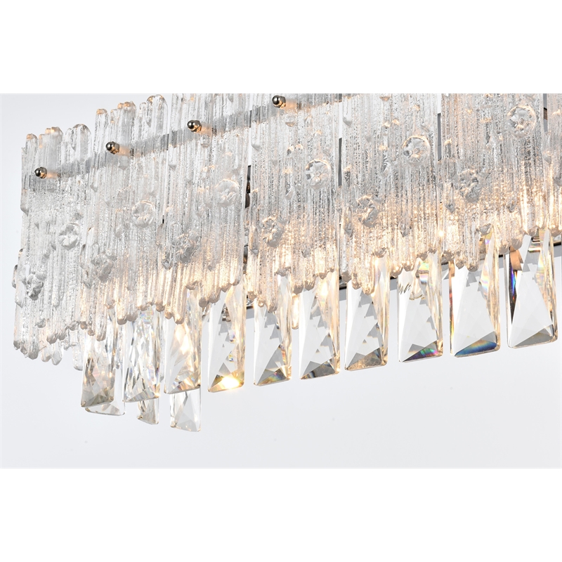 Elegant Lighting Emilia 27 Inch Wall Sconce In Chrome