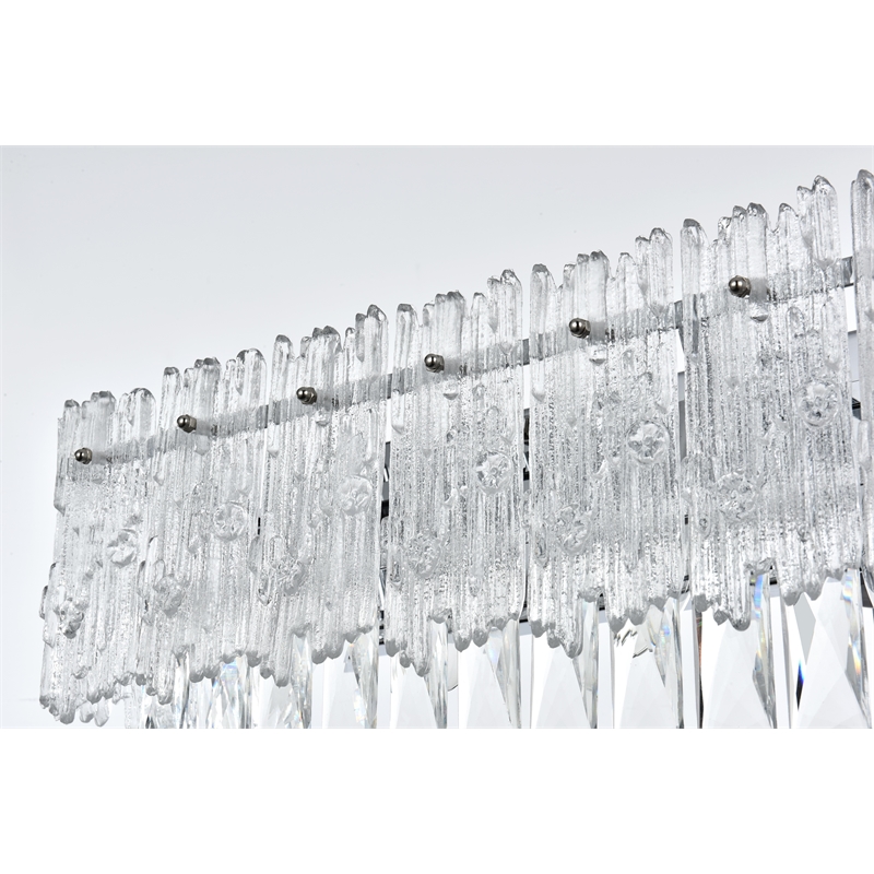 Elegant Lighting Emilia 27 Inch Wall Sconce In Chrome