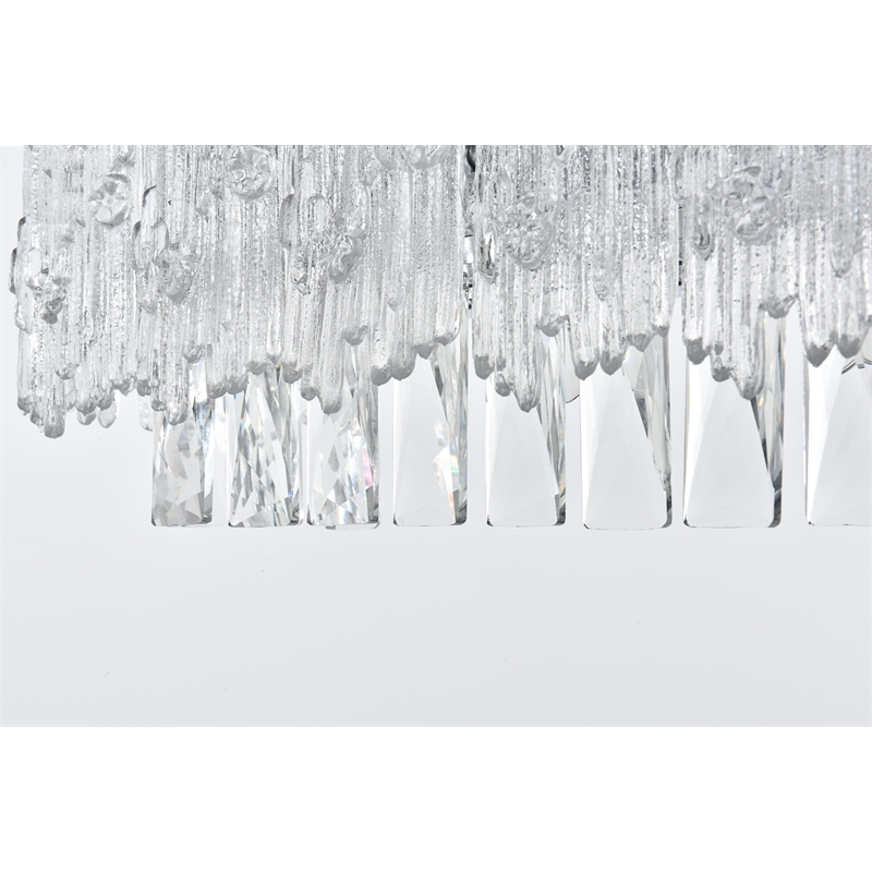 Elegant Lighting Emilia 27 Inch Wall Sconce In Chrome