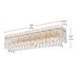 Elegant Lighting Emilia 27 Inch Wall Sconce In Satin Gold