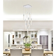 Elegant Lighting Aurora 20 Inch Pendant In Chrome