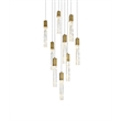 Elegant Lighting Aurora 20 Inch Pendant In Satin Gold