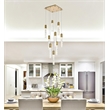 Elegant Lighting Aurora 20 Inch Pendant In Satin Gold