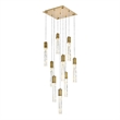 Elegant Lighting Aurora 20 Inch Pendant In Satin Gold