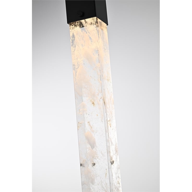 Elegant Lighting Aurora 32 Inch Pendant In Black