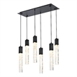 Elegant Lighting Aurora 32 Inch Pendant In Black