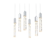 Elegant Lighting Aurora 32 Inch Pendant In Chrome