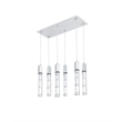 Elegant Lighting Aurora 32 Inch Pendant In Chrome