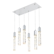Elegant Lighting Aurora 32 Inch Pendant In Chrome