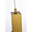 Elegant Lighting Aurora 32 Inch Pendant In Satin Gold