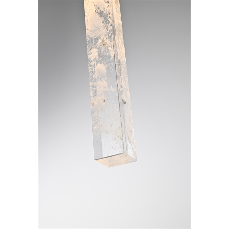 Elegant Lighting Aurora 32 Inch Pendant In Satin Gold