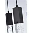 Elegant Lighting Aurora 36 Inch Pendant In Black