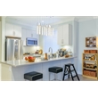 Elegant Lighting Aurora 36 Inch Pendant In Chrome