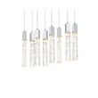 Elegant Lighting Aurora 36 Inch Pendant In Chrome