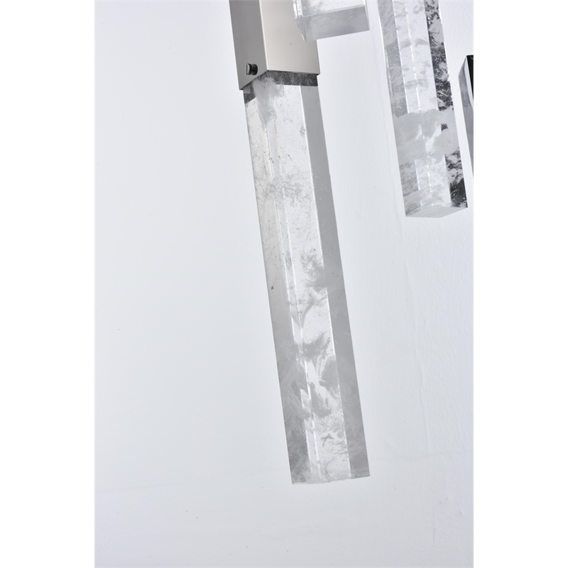Elegant Lighting Aurora 36 Inch Pendant In Chrome