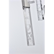 Elegant Lighting Aurora 36 Inch Pendant In Chrome