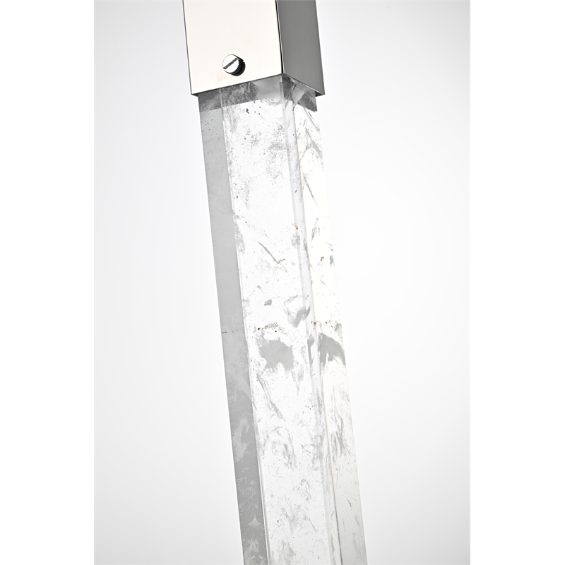 Elegant Lighting Aurora 36 Inch Pendant In Chrome