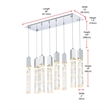 Elegant Lighting Aurora 36 Inch Pendant In Chrome