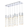 Elegant Lighting Aurora 36 Inch Pendant In Chrome