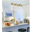 Elegant Lighting Aurora 36 Inch Pendant In Satin Gold