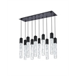 Elegant Lighting Aurora 42 Inch Pendant In Black