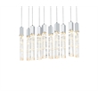 Elegant Lighting Aurora 42 Inch Pendant In Chrome