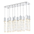 Elegant Lighting Aurora 42 Inch Pendant In Chrome