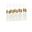 Elegant Lighting Aurora 42 Inch Pendant In Satin Gold