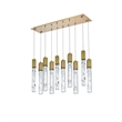 Elegant Lighting Aurora 42 Inch Pendant In Satin Gold