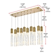 Elegant Lighting Aurora 42 Inch Pendant In Satin Gold