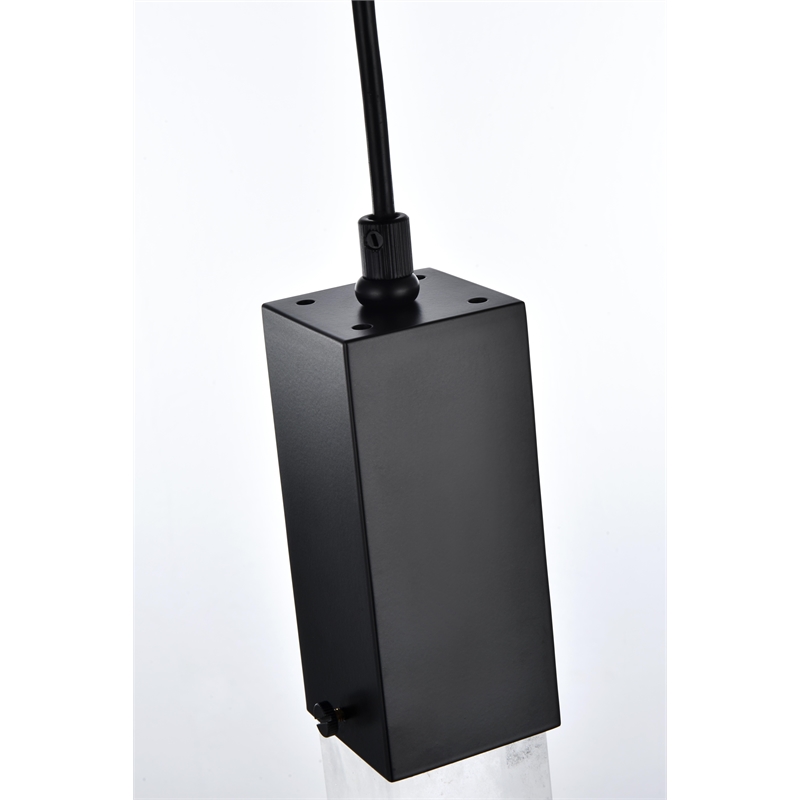 Elegant Lighting Aurora 5 Inch Pendant In Black