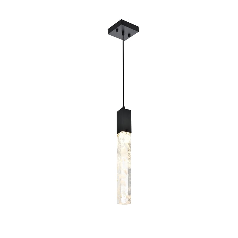 Elegant Lighting Aurora 5 Inch Pendant In Black