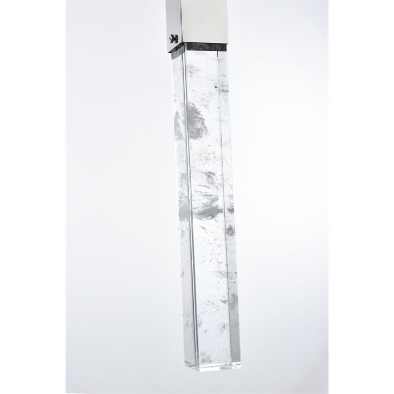 Elegant Lighting Aurora 5 Inch Pendant In Chrome
