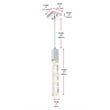 Elegant Lighting Aurora 5 Inch Pendant In Chrome
