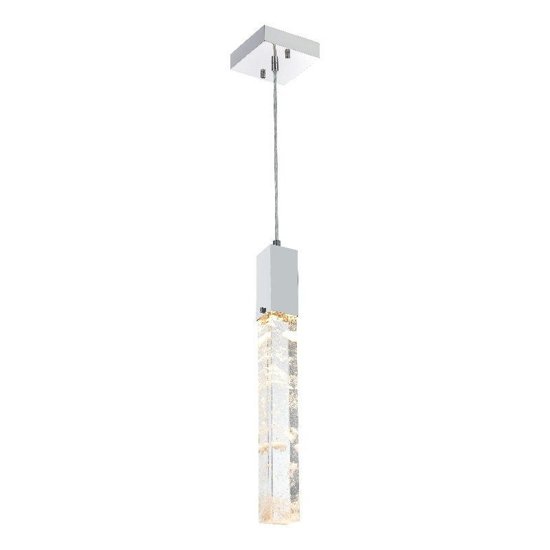 Elegant Lighting Aurora 5 Inch Pendant In Chrome