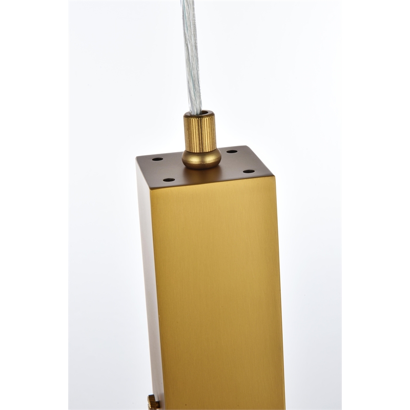 Elegant Lighting Aurora 5 Inch Pendant In Satin Gold