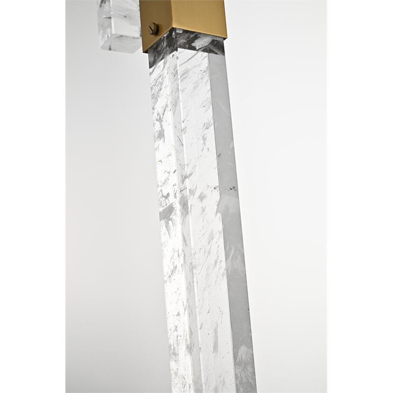 Elegant Lighting Aurora 5 Inch Pendant In Satin Gold