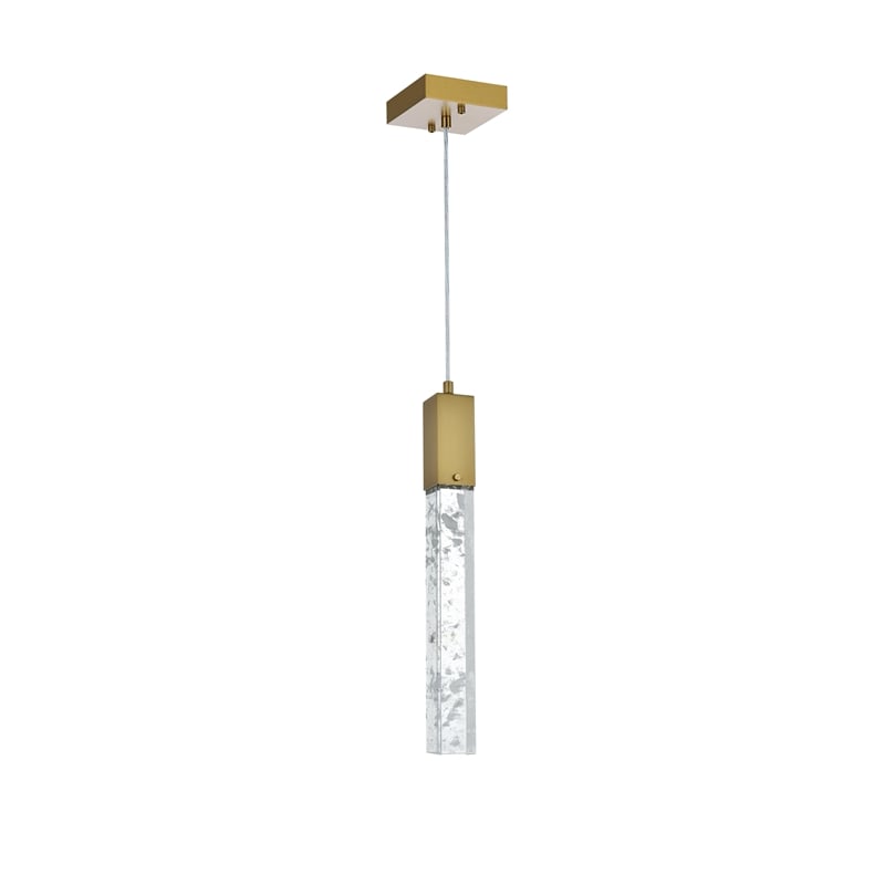 Elegant Lighting Aurora 5 Inch Pendant In Satin Gold